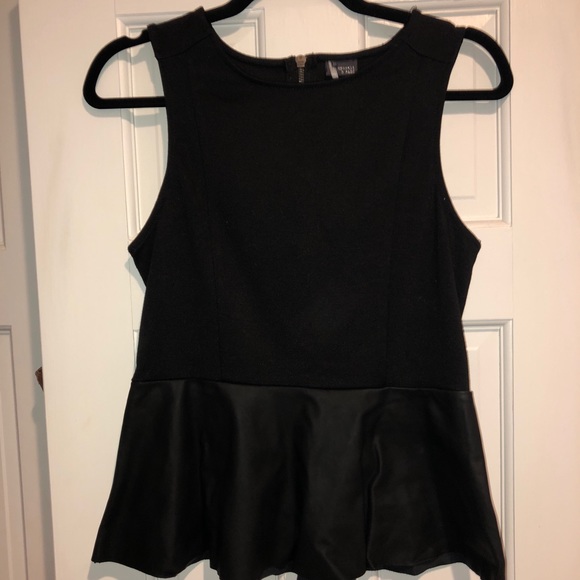 Sparkle & Fade Tops - Black timeless peplum top